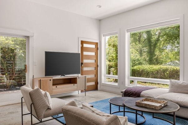 Interior, Living room, Recessed Lighting