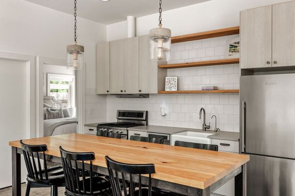 Interior, Kitchen, Pendant Lights, Stainless Steel Appliances
