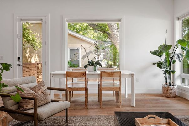 Dining room, Interior, Wood Texture Flooring