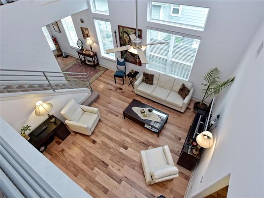 Interior, Living room, Pendant Lights, Wood Texture Flooring