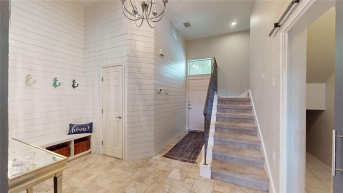 Chandelier, Interior, Recessed Lighting