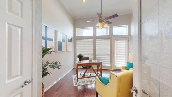 Home Office, Interior, Wood Texture Flooring