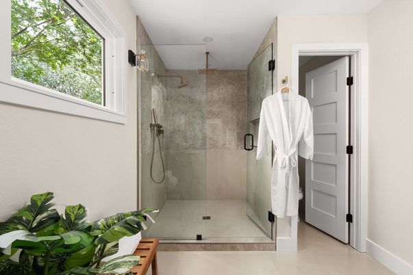 Bathroom, Glass Shower, Interior