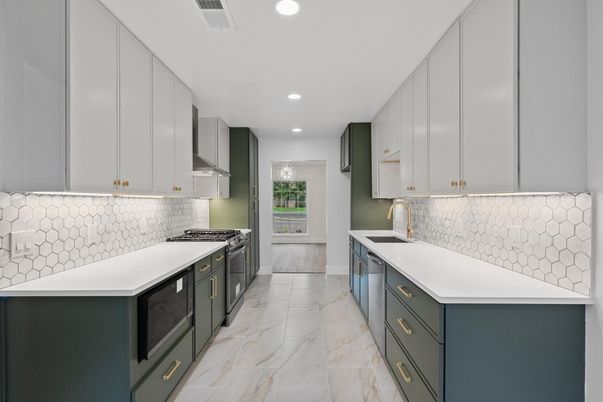 Interior, Kitchen, Marble, Recessed Lighting