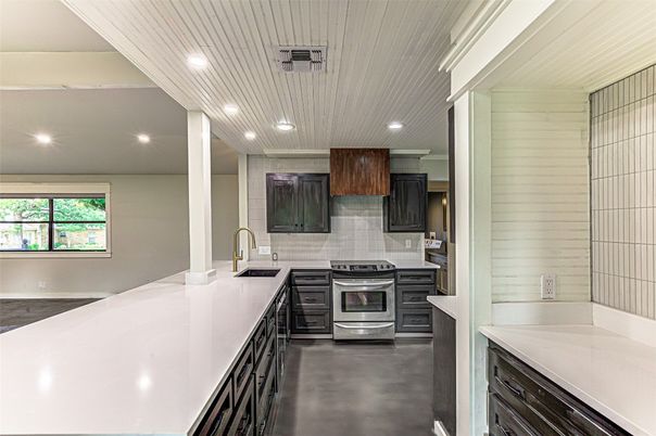 Interior, Kitchen, Recessed Lighting, Stainless Steel Appliances