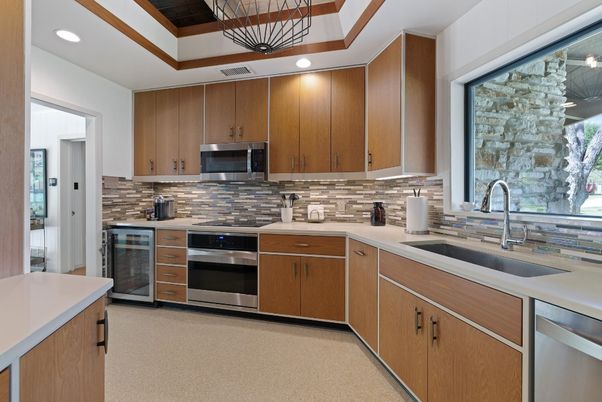 Interior, Kitchen, Recessed Lighting, Stainless Steel Appliances