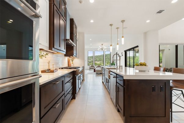 Interior, Kitchen, Pendant Lights, Recessed Lighting, Stainless Steel Appliances