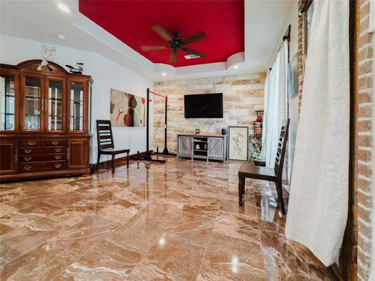 Interior, Recessed Lighting, Stone Walls