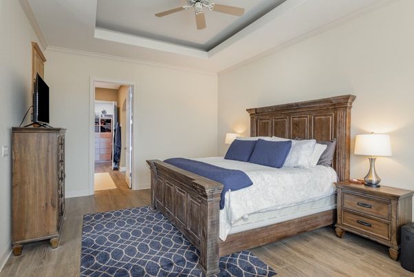 Bedroom, Interior, Wood Texture Flooring