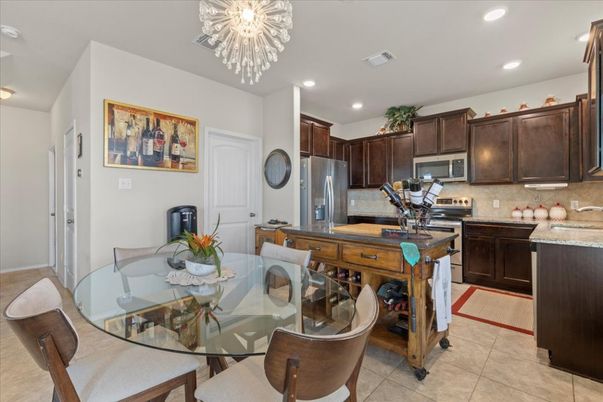Dining room, Interior, Kitchen, Recessed Lighting, Stainless Steel Appliances