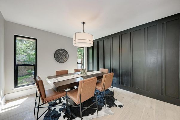 Dining room, Interior, Wood Texture Flooring