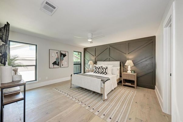 Bedroom, Interior, Wood Texture Flooring