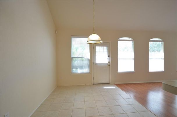 Empty room, Interior, Pendant Lights, Wood Texture Flooring