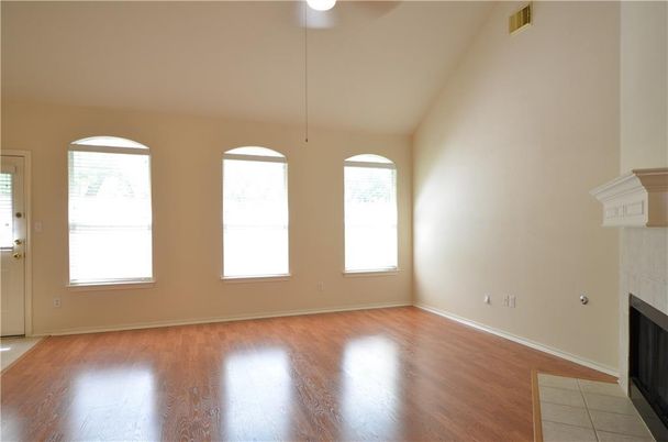 Empty room, Fireplace, Interior, Wood Texture Flooring