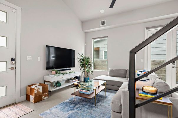 Interior, Living room, Recessed Lighting