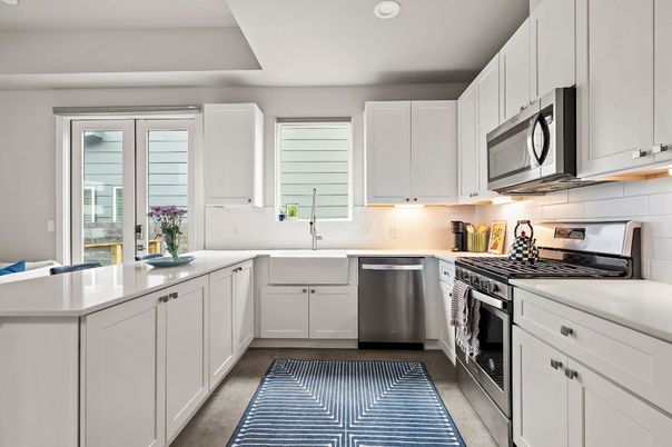 Interior, Kitchen, Recessed Lighting, Stainless Steel Appliances