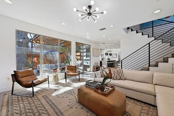 Interior, Living room, Pendant Lights, Recessed Lighting