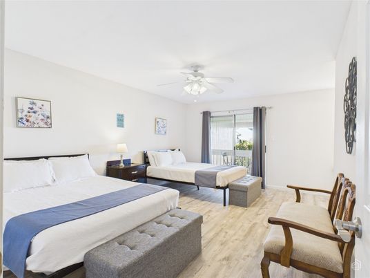 Bedroom, Interior, Wood Texture Flooring