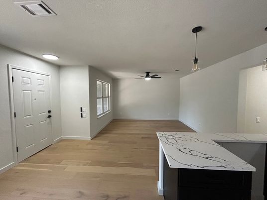 Interior, Pendant Lights, Recessed Lighting, Wood Texture Flooring