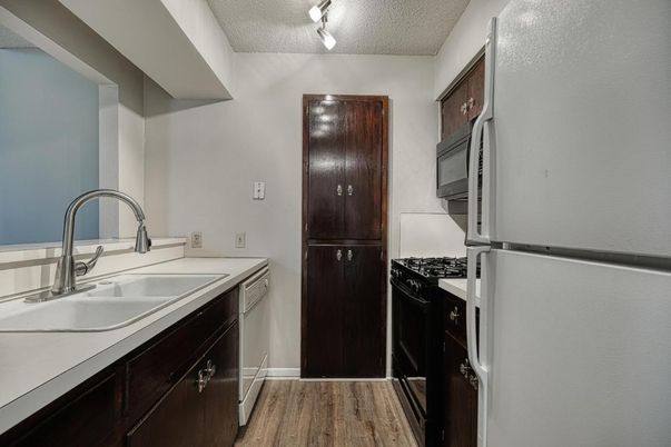 Interior, Kitchen, Wood Texture Flooring