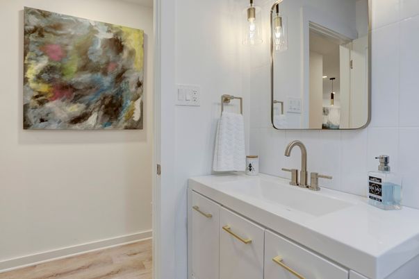 Bathroom, Interior, Wood Texture Flooring