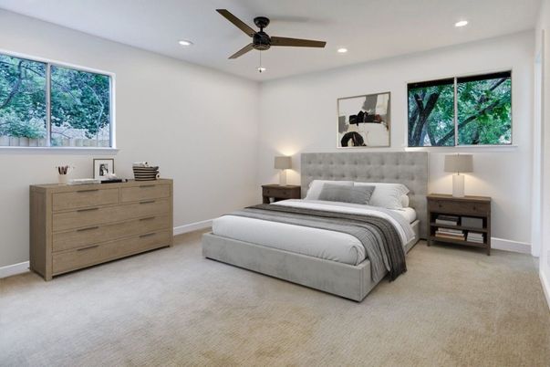 Bedroom, Interior, Recessed Lighting