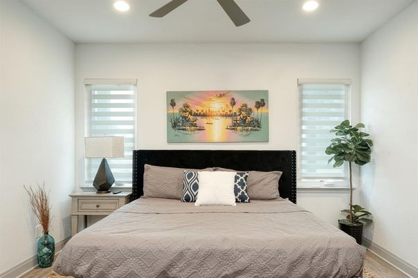 Bedroom, Interior, Recessed Lighting