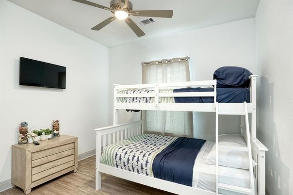 Bedroom, Interior, Wood Texture Flooring