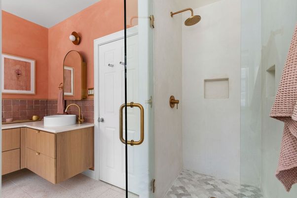 Bathroom, Glass Shower, Interior
