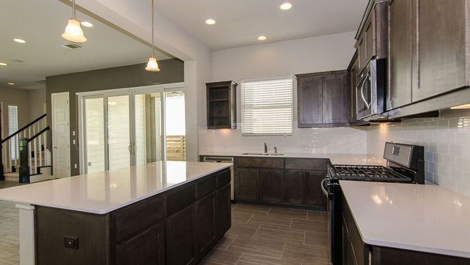 Interior, Kitchen, Pendant Lights, Recessed Lighting