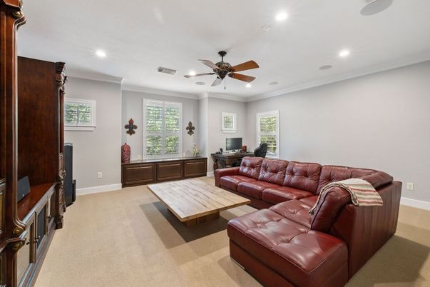 Interior, Living room, Recessed Lighting