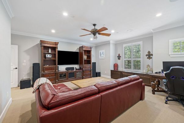 Home Office, Interior, Living room, Recessed Lighting