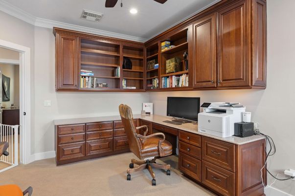 Home Office, Interior, Recessed Lighting