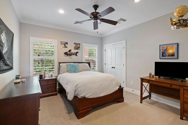 Bedroom, Interior, Recessed Lighting