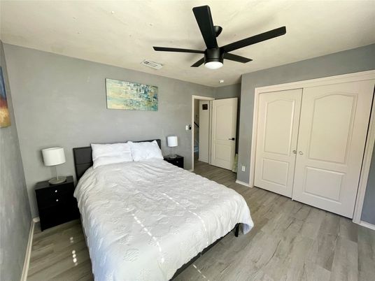 Bedroom, Interior, Wood Texture Flooring
