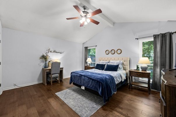 Bedroom, Interior, Wood Texture Flooring