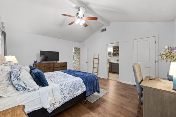 Bedroom, Interior, Wood Texture Flooring