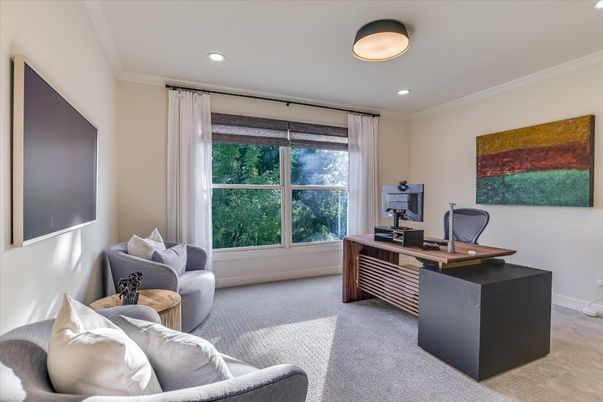 Home Office, Interior, Recessed Lighting