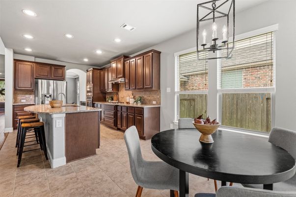 Dining room, Interior, Kitchen, Pendant Lights, Recessed Lighting