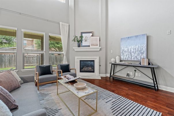 Fireplace, Interior, Living room, Wood Texture Flooring