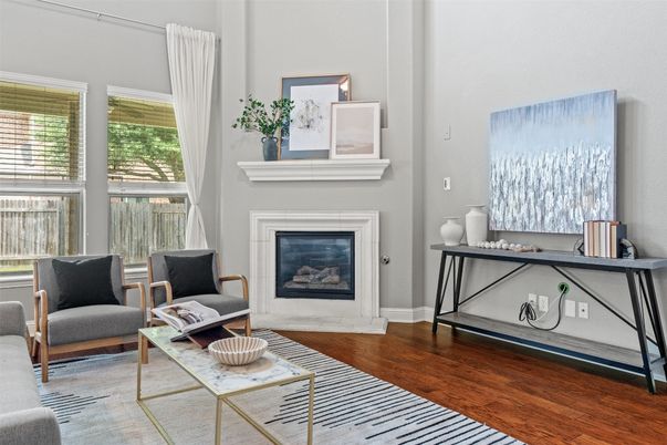 Fireplace, Interior, Living room, Wood Texture Flooring