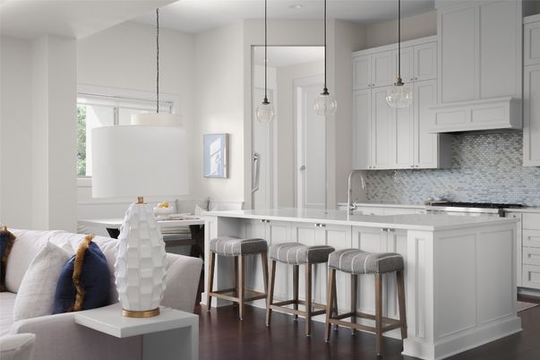 Interior, Kitchen, Pendant Lights, Wood Texture Flooring