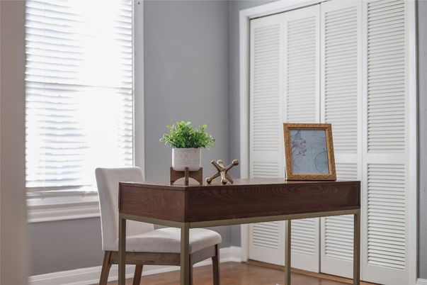 Home Office, Interior, Wood Texture Flooring