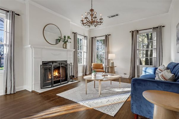 Chandelier, Fireplace, Interior, Living room, Wood Texture Flooring