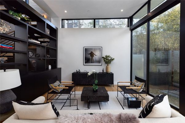 Interior, Living room, Recessed Lighting