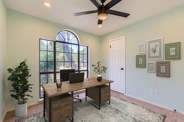 Home Office, Interior, Recessed Lighting