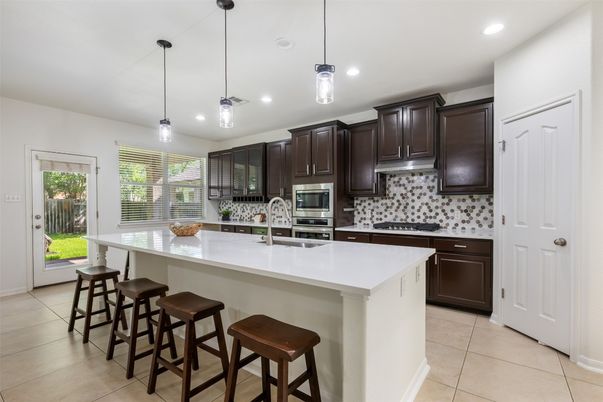Interior, Kitchen, Pendant Lights, Recessed Lighting, Stainless Steel Appliances