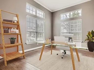 Home Office, Interior, Wood Texture Flooring