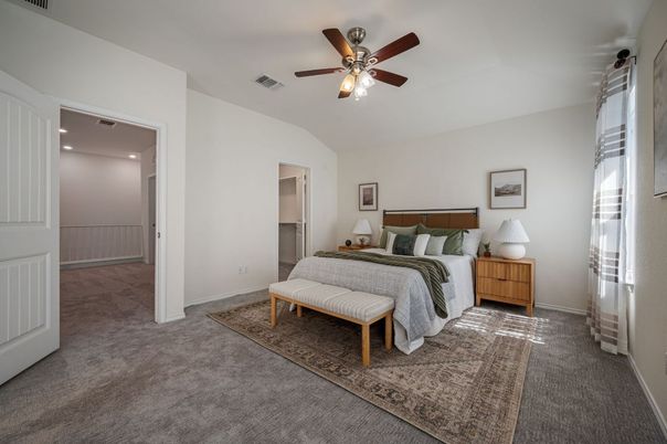 Bedroom, Interior, Recessed Lighting