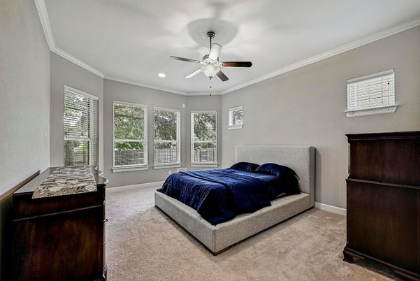 Bedroom, Interior, Recessed Lighting